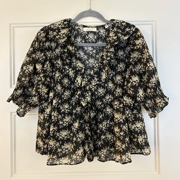 NWOT Doen Henri Noir Rosier Floral Small - Picture 2 of 5